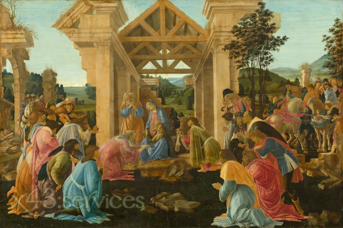 Sandro Botticelli - Anbetung der Koenige - Adoration of the Magi 4